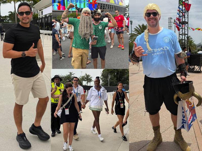 El ambiente en Miami fue espectacular. Los aficionados llegaron disfrazados de Vikingos para apoyar a Noruega, principalmente de los mexicanos que iban con los nórdicos después de ser eliminados por los ingleses.