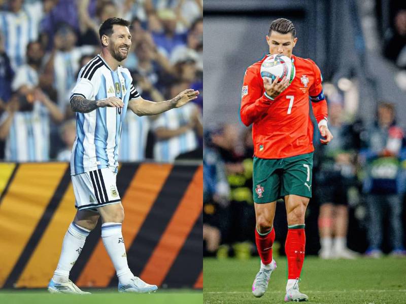 Messi llegó a los 911 goles en su carrera profesional y Cristiano Ronaldo está en la cima. Fotos cortesía.