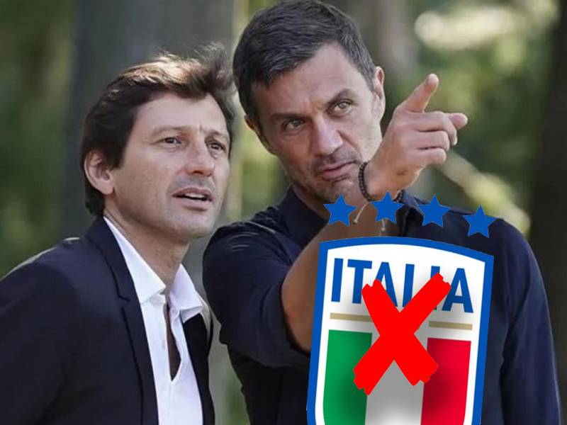 Leonardo y Paolo Maldini dejaron su cargo como director deportivo y asesor de la selección italiana.