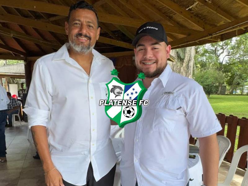 El empresario sampedrano, Adalid Puerto (izquierda), tomó el mando como nuevo presidente del Platense para buscar sacar al equipo adelante.