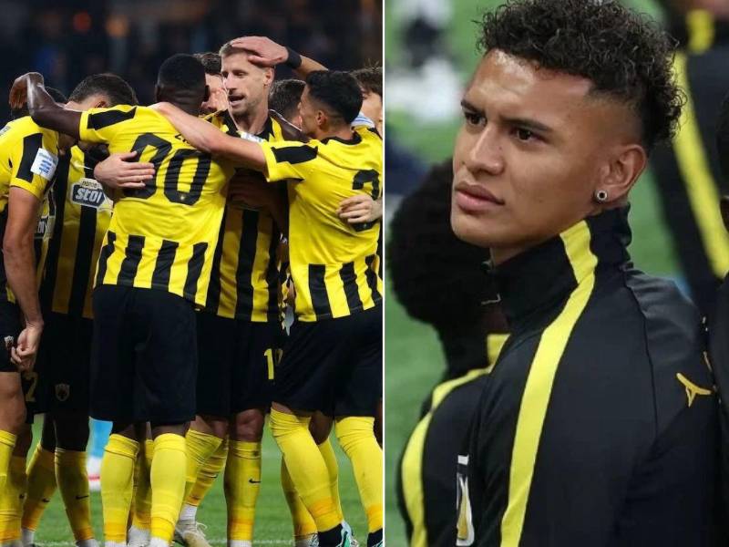 Kervin Arriaga vio la goleada del AEK Atenas sobre Panetolikos desde el banquillo de suplentes.