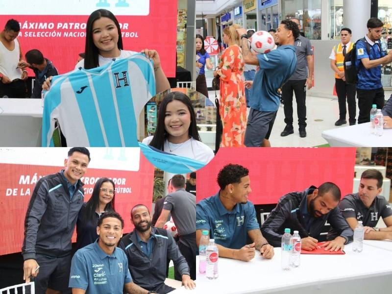 La Selección de Honduras se robó el show en el centro comercial: hondureño sorprendió con las ticas y los catrachos que disfrutaron de la firma de autógrafos.