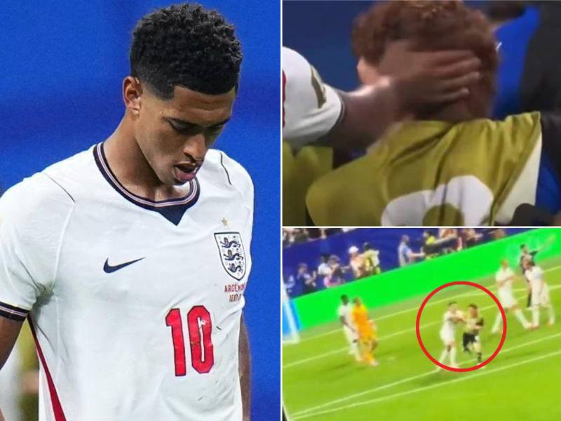 Jude Bellingham agredió a Valentín Barco porque el argentino había festejado el gol de Enzo en la zona de los ingleses.