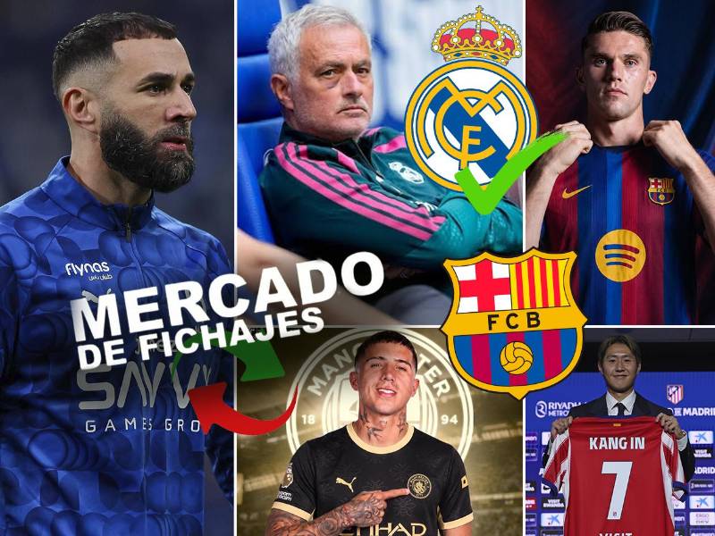 Las últimas novedades en el mercado de fichajes de Europa: Mourinho dio luz verde al próximo refuerzo del Real Madrid, movimientos en Barcelona y la bomba de Benzema en Arabia Saudita.