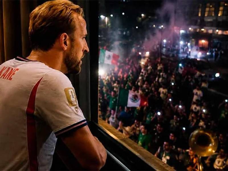 Los aficionados mexicanos llevaron una serenata y lanzaron juegos pirotécnicos durante la noche en el hotel de concentración de Inglaterra para evitar que los jugadores descansaran: tuvieron que ser desalojados por la policía.