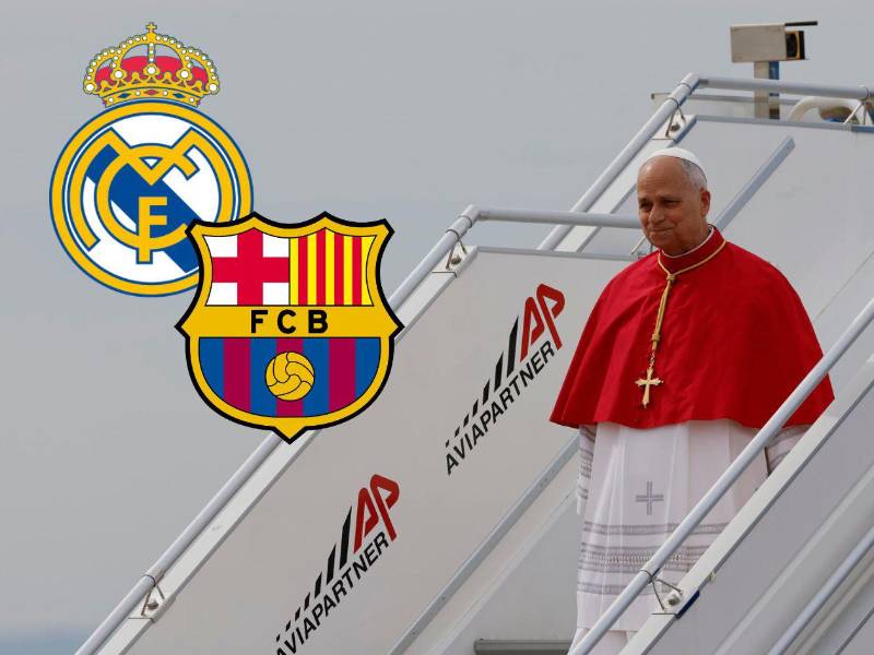 ¿Real Madrid o Barcelona?. El papa confiesa, durante su vuelo a España, de qué equipo es seguidor