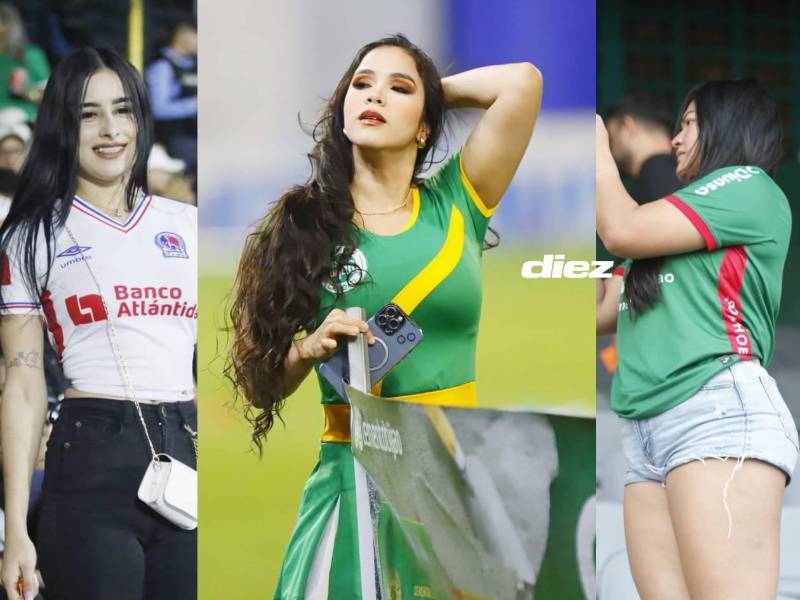 El lente de DIEZ capta a hermosas aficionadas y edecanes en el estadio Morazán. Fotos Neptalí Romero, Héctor Paz y Mauricio Ayala.