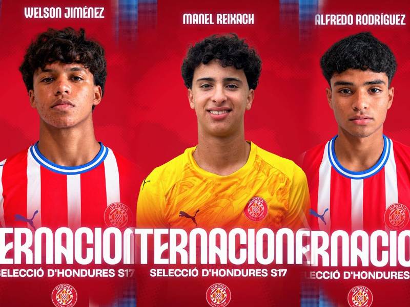 Los hondureños del Girona serán parte de esta gira de la Selección Sub-17 que disputará estos amistosos ante las filiales del Real Madrid y Atlético de Madrid.