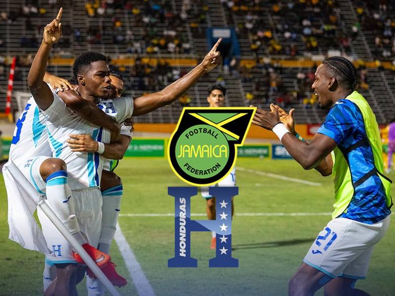 Así festejó Keyrol Figueroa el gol con el que Honduras venció a Jamaica en Kingston por la Nations League.