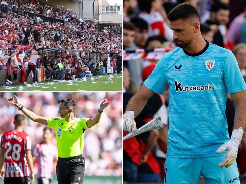 El Rayo-Athletic Club quedó suspendido por el lanzamiento de objetos desde un sector de las graderías.