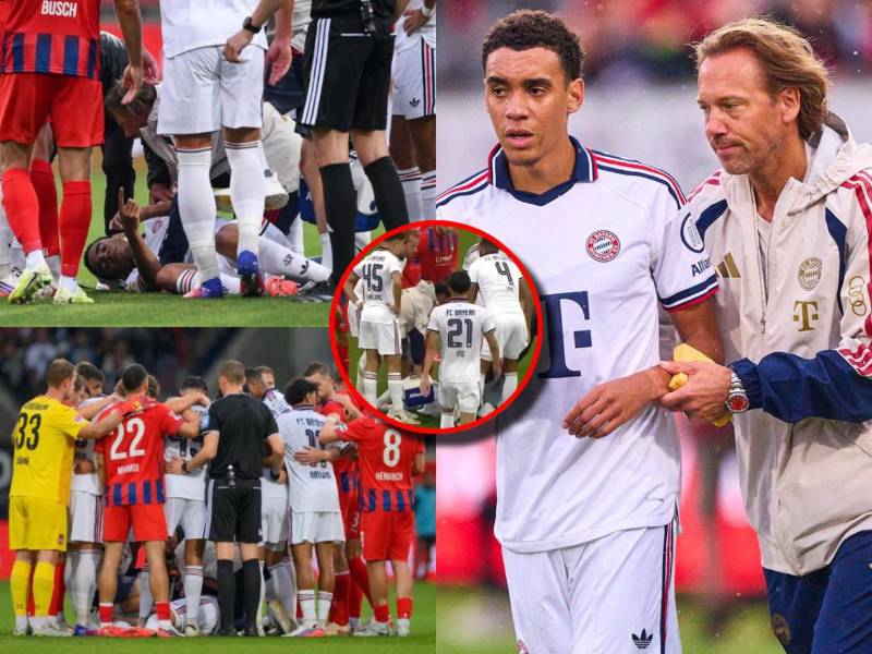 Jamal Musiala vuelve a desplomarse en juego amistoso del Bayern Múncih y preocupa a todos: esto es lo que se sabe sobre el estado de salud del joven futbolista de Alemania.