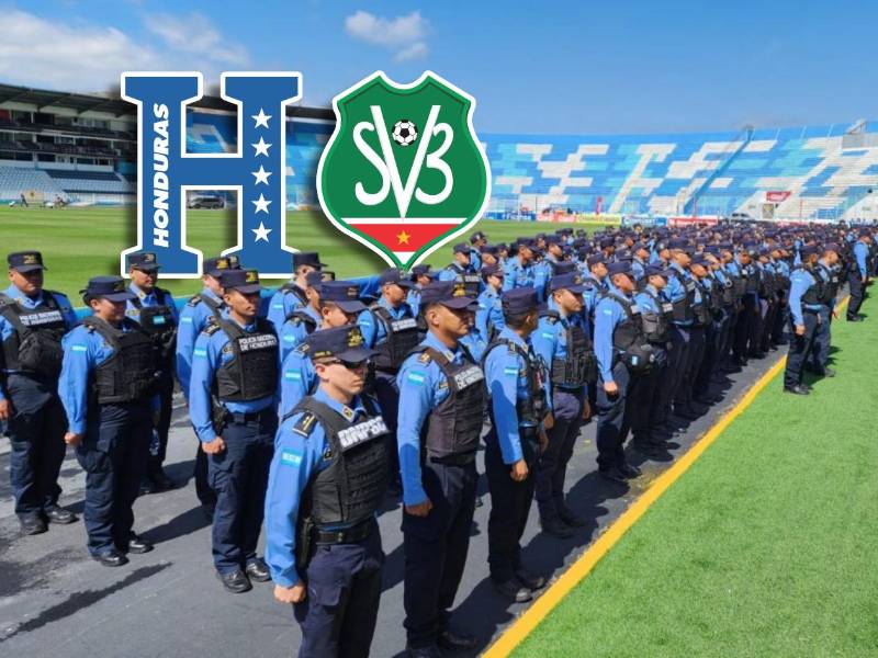 La Policía Nacional de Honduras garantizó la seguridad para el debut de la Bicolor en la Liga de Naciones de Concacaf.