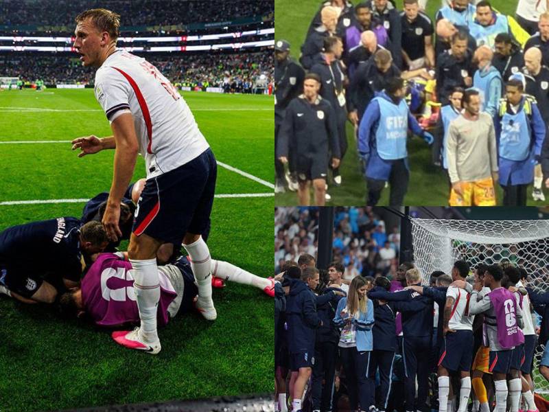 Jordan Henderson sufre una aparatosa caída durante celebración con hinchas ingleses