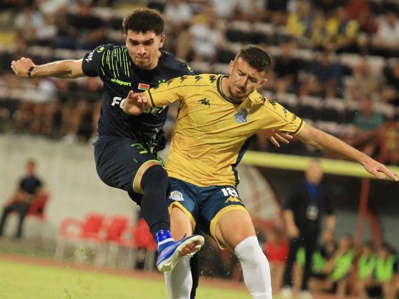 El catracho Erick Puerto se fue en blanco en su debut con el Bate Barisov de Bielorrusia en la ida de la primera ronda de la Conference League.