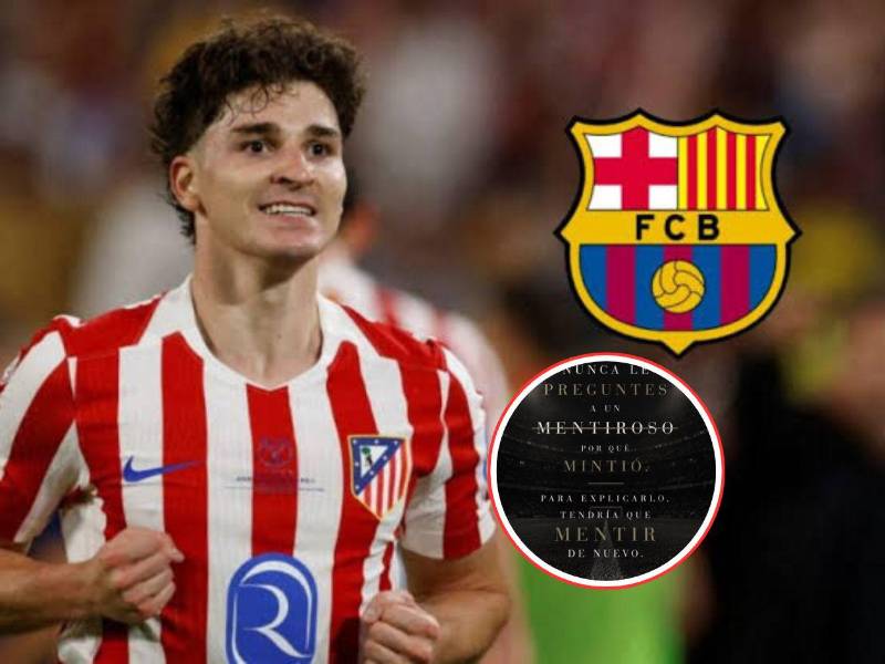 El agente de Julián Álvarez lanza dardo al Atlético por fichaje al Barcelona: No preguntes a mentirosos