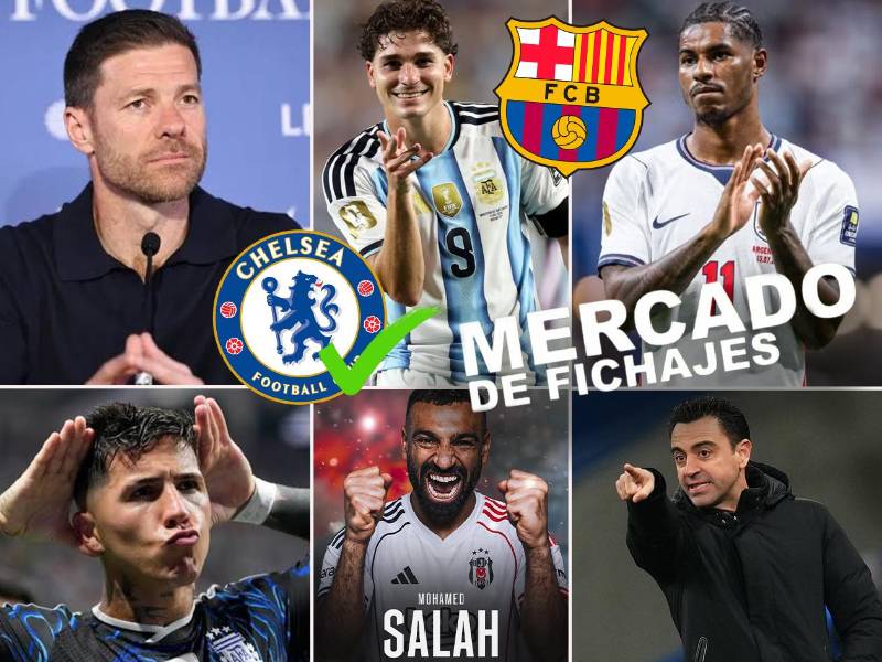 Los principales movimientos en el mercado de fichajes mientras se define al campeón del Mundial 2026. El Barcelona se pronuncia sobre la oferta que hizo por Julián Álvarez, Salah sorprende con su nuevo equipo y el Chelsea sacude el mercado con su nuevo refuerzo.