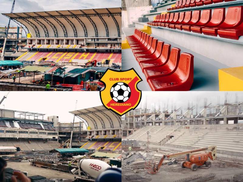 ¡Espectacular! El Sport Herediano de Costa Rica publicó fotografías de los avances en la remodelación del estadio Eladio Rosabal Cordero.