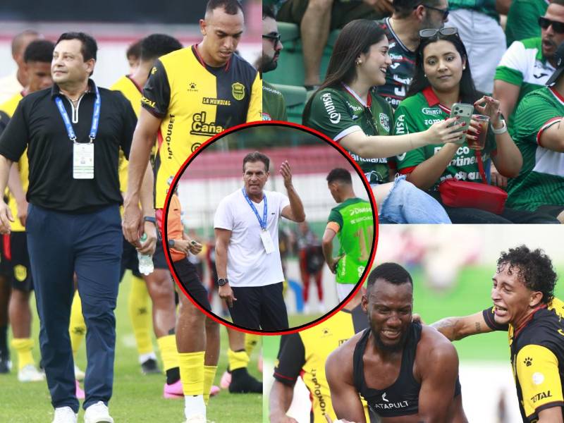 Real España salió sonriente del Yankel Rosenthal tras empatar el clásico con un hombre menos; un partido marcado por la polémica, golazos y los golpes de un jugador cuando se fue expulsado. Las imágenes son imperdibles.