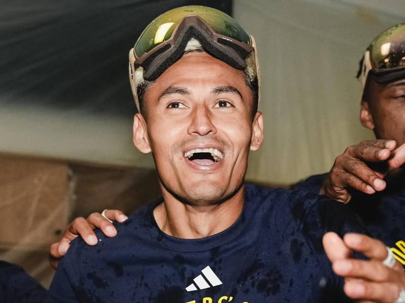 El hondureño Andy Nájar, festejando la conquista del título con el Nashville SC.