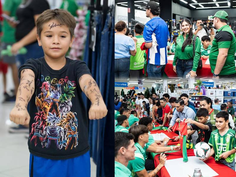 El Marathón compartió con su afición en una de las tiendas patrocinadores y tuvo muy buena aceptación de la afición que compartió con el plantel del equipo verdolaga. Durante el evento, un niño se llevó la atención porque pidió que le firmaran la piel. ¿Por qué lo hizo?