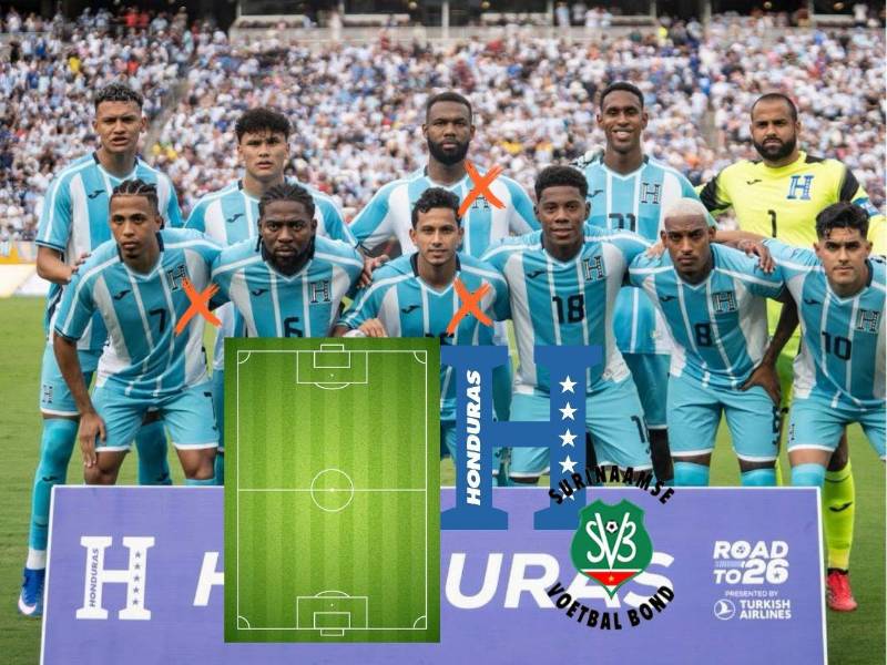 ¡Honduras quiere el primer triunfo! La Bicolor, con bajas importantes para enfrentar a Surinam. Así sería el posible 11 titular de La H. José Molina suma un empate y una derrota en sus primeros dos cotejos.