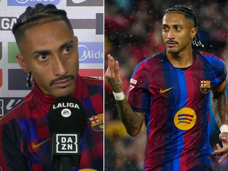 Raphinha anotó tres goles sobre el Racing y se mantiene como el Pichichi de LaLiga con nueve dianas.