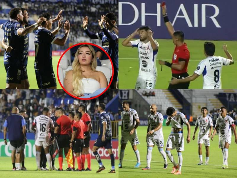 Futbolista se fue expulsado al minuto 8 del partido, Motagua se divirtió con Alianza FC en la ida de los cuartos de final de la Copa Centroamericana y chica rubia se robó las miradas.