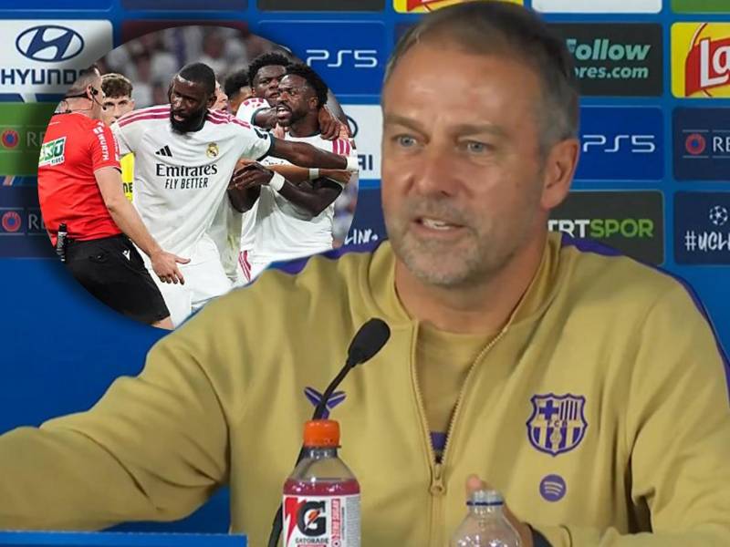 Tajante respuesta de Flick sobre las quejas del Real Madrid y el arbitraje