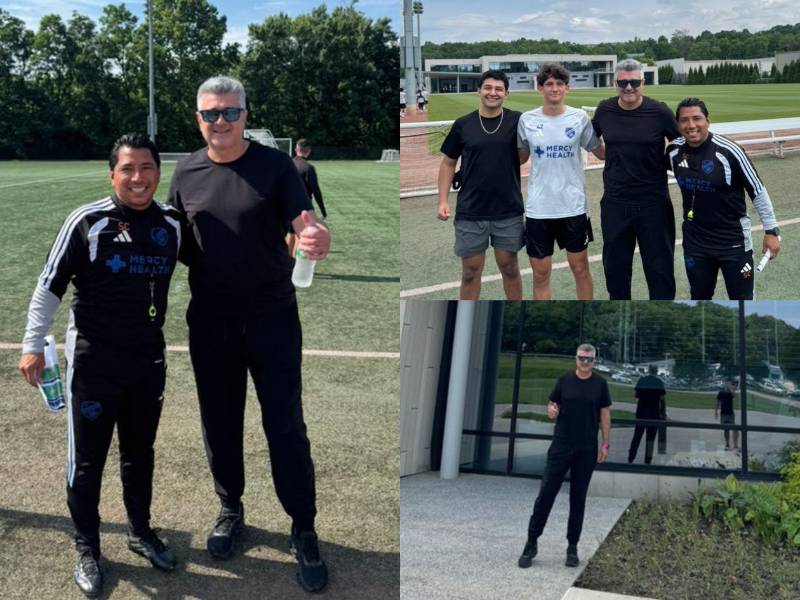 Diego Vázquez está de visita en Cincinnati, casa de su hijo Mathías Vázquez.