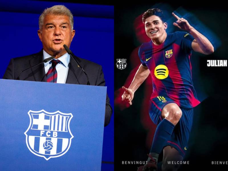 Joan Laporta confirmó que Barcelona va por Julián Álvarez y Deco ya hizo una oferta por el argentino.
