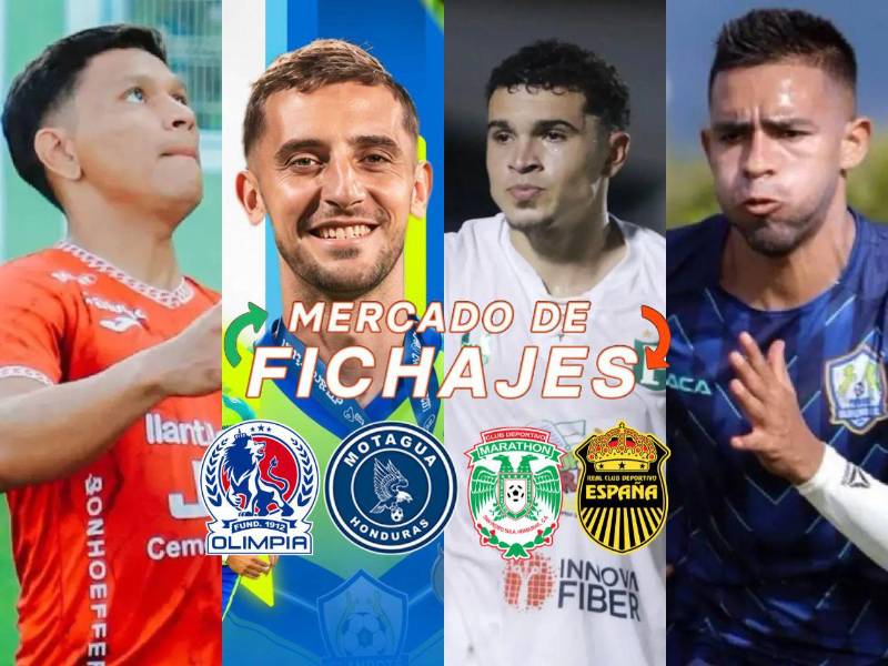 Arde el mercado en el fútbol hondureño: Olimpia y Real España van por bombazos, Marathón confirma otro refuerzo, Bryan Moya saldrá del verde y Olancho confirma más fichajes.