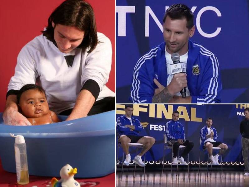 Messi recordó la famosa foto que le sacaron en 2007 cuando Lamine Yamal apenas era un recién nacido.