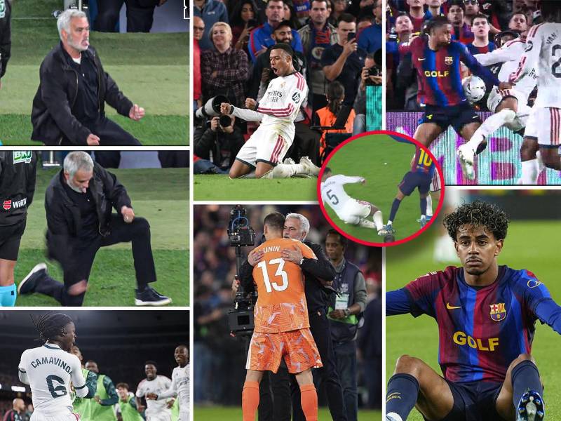 Todo lo que se vivió este domingo en el Camp Nou con el triunfo del Real Madrid sobre Barcelona en el Clásico. Lamine Yamal terminó jugando gratis y el penal que pidió todo el conjunto blanco.