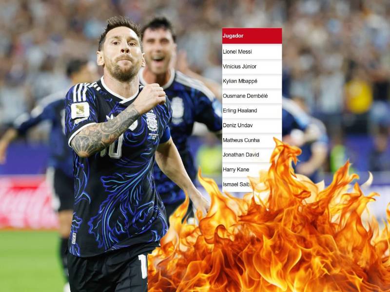 Lionel Messi se mantiene en la cima de la tabla de goleadores del Mundial 2026. Foto EFE.