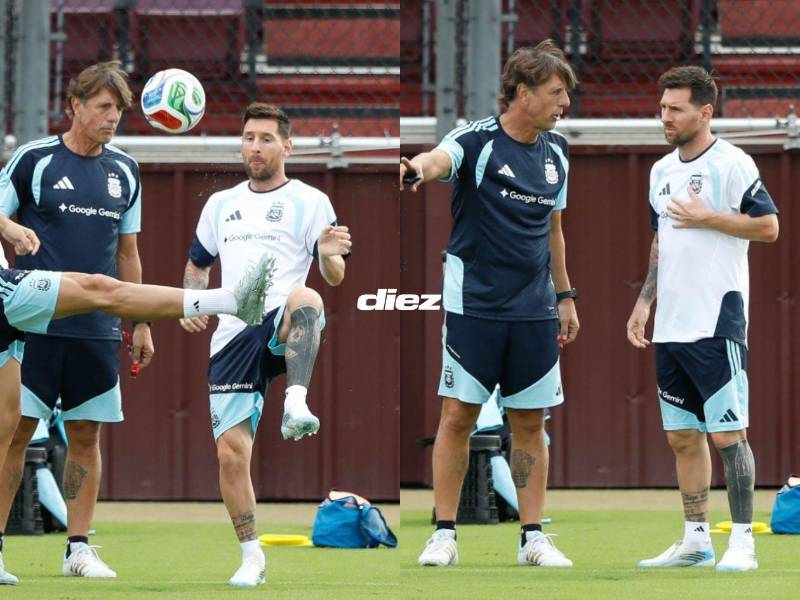 Lionel Messi entrenó con sus compañeros en la previa del Honduras vs Argentina.