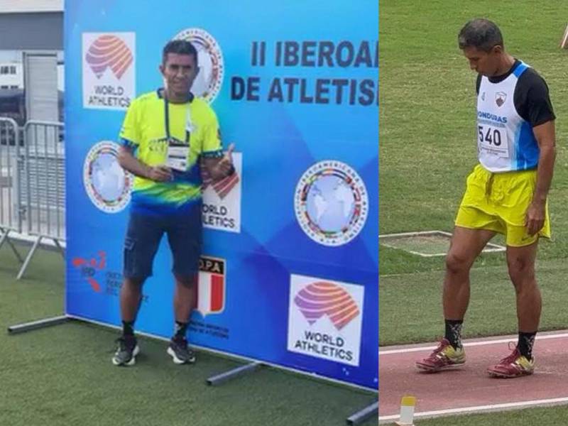 Hondureño conquista medalla de oro en el Iberoamericano Máster de Atletismo Lima