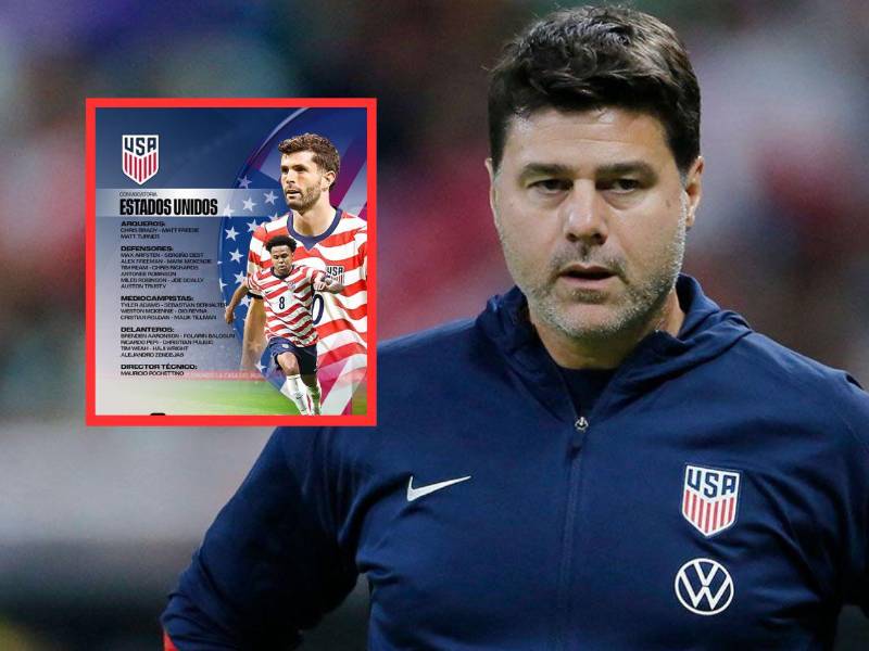 Pulisic y McKennie encabezan la lista de Pochettino para la coanfitriona Estados Unidos