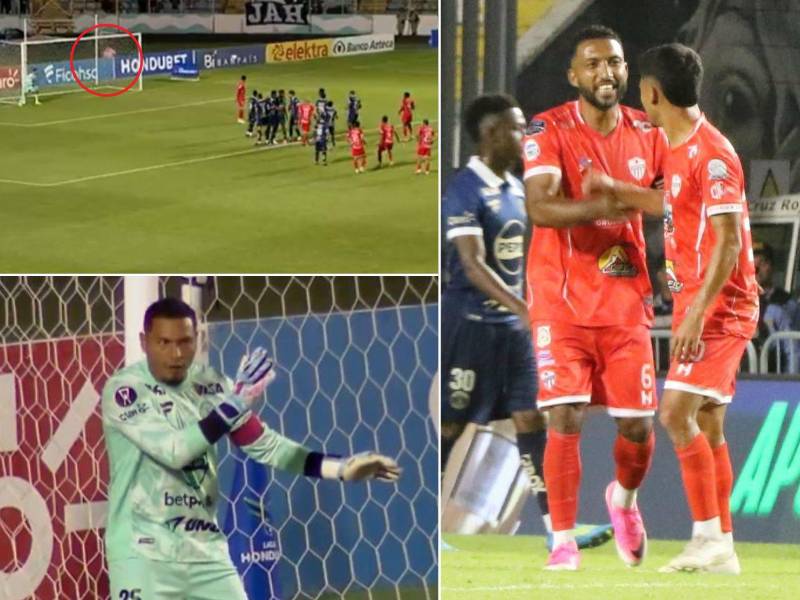 ¡Se durmió Motagua! El insólito gol de Mayorquín en la victoria de Estrella Roja