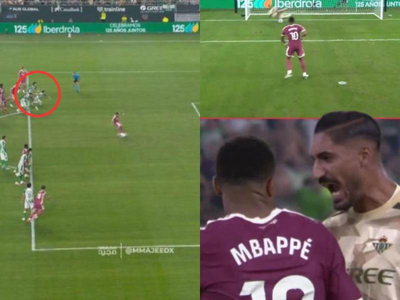 Mbappé falló un penal en los últimos minutos del Real Madrid sobre Betis