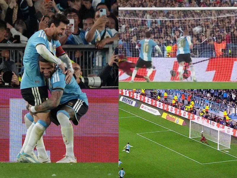 Messi la puso en el ángulo: así fue su último gol con Argentina