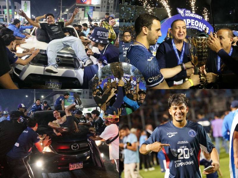 ¡MONUMENTAL FESTEJO! Caravana espectacular y fotos inéditas: las postales que no viste de la celebración del Motagua en la final ante Marathón. FOTOS: Mauricio Ayala | Alex Pérez | Marvin Salgado.