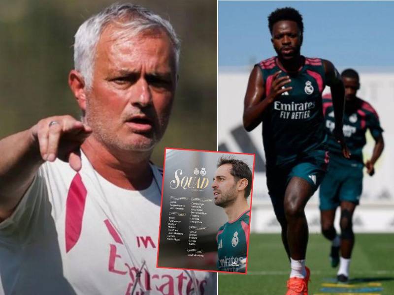 José Mourinho ya podrá contar con Vinicius, Bernardo Silva, Huijsen y Rudiger para el segundo partido amistoso.