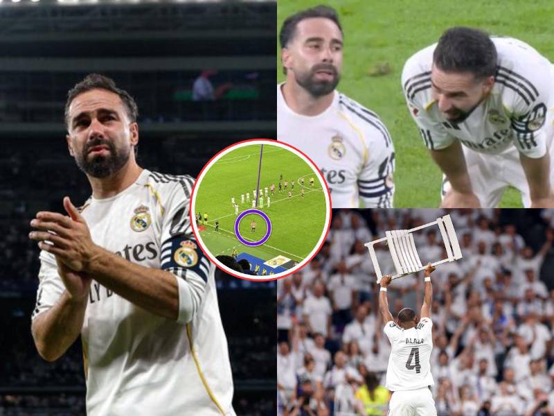 La razón por la que un jugador no le hizo pasillo a Carvajal en su despedida del Real Madrid. David Alaba desbloqueó el recuerdo de la silla.
