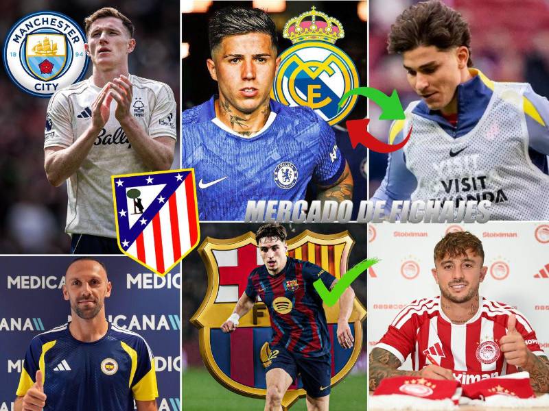 Las principales novedades en el mercado de fichajes de Europa: Real Madrid ya conoce el precio por Enzo Fernández y Barcelona ata su segunda refuerzo. El enemigo de Vinicius se marchó de España.