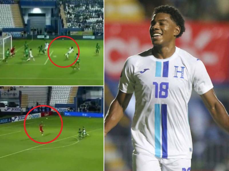 Dereck Moncada firma su primer gol y asistencia con Honduras ante Surinam