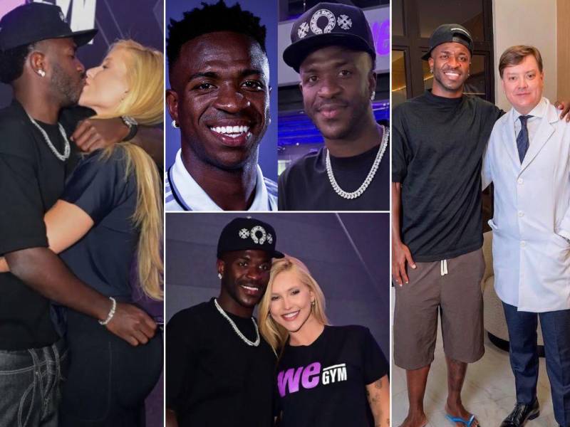 Vinicius se reencontró con Virginia en la inauguración del gimnasio de la influencer y presumió de su nueva imagen tras el Mundial. Se encuentra de vacaciones con su pareja antes de incorporarse al Real Madrid.