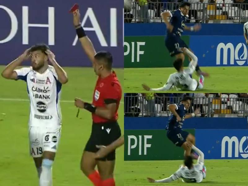 Motagua vs Alianza FC: árbitro no fue al VAR y dejó con diez a los salvadoreños
