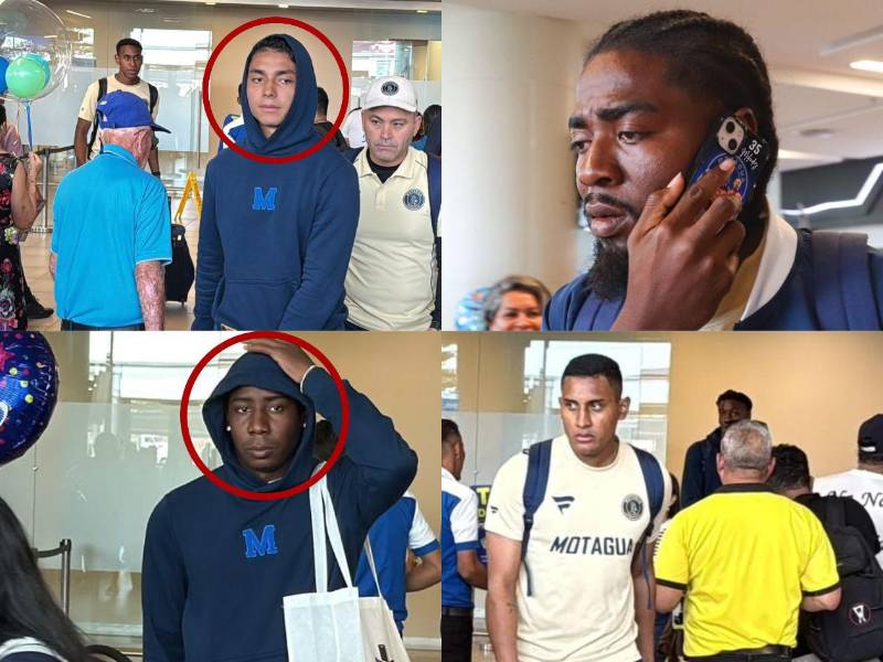 Jesús Batiz y Emilio Izaguirre mostraron su descontento, seriedad en el Búho y los rostros tristes en la llegada del Motagua a suelo hondureño.