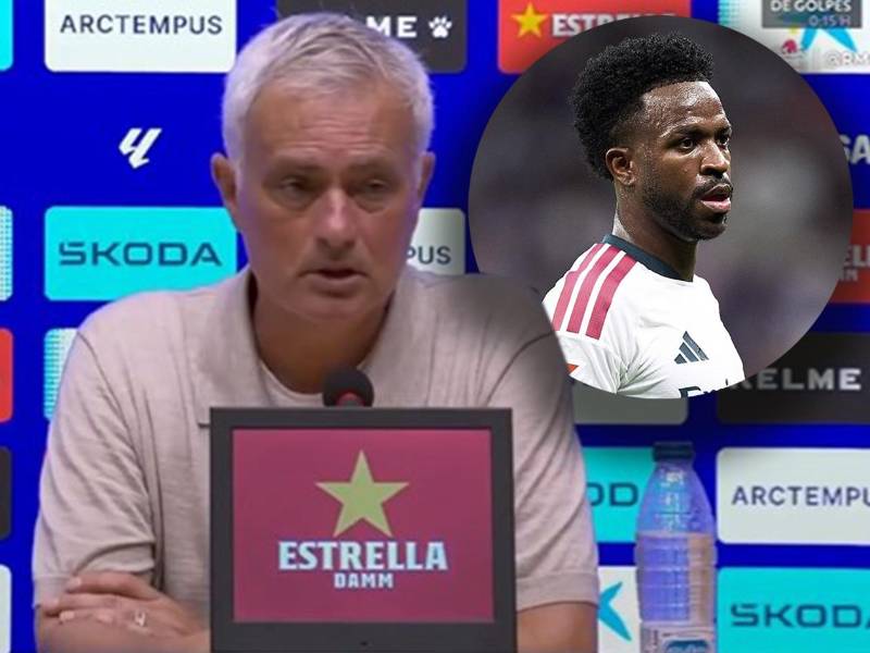 José Mourinho en la conferencia de prensa luego del triunfo del Real Madrid sobre el Espanyol en Barcelona.