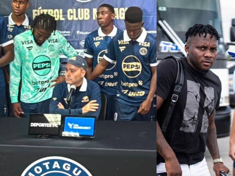 Javier López salió con un par de sus futbolistas afrodescendientes luego del partido ante Lobos UPNFM.